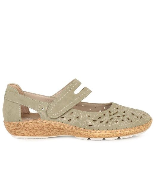 Rieker Natural Delia Mary Jane Shoes