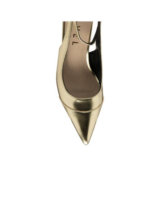 Ravel Metallic Catrine Slingback Court Shoes Size: 3