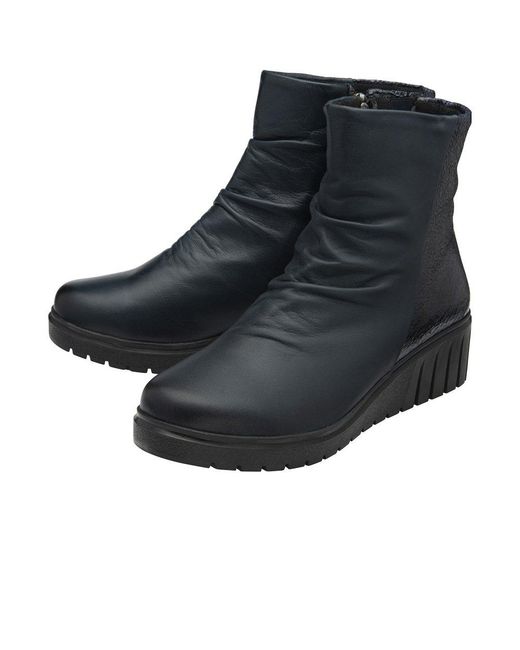 Lotus Blue Adlee Ankle Boots
