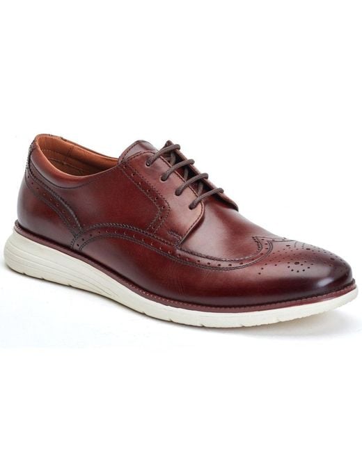 Base London Red Flight Brogues for men