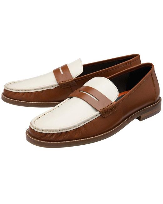 Frank Wright Brown Bremner Loafers for men