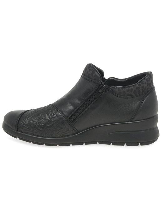 Rieker Black Josie Ankle Boots