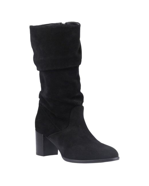 Hush Puppies Black Cosima Knee High Boots
