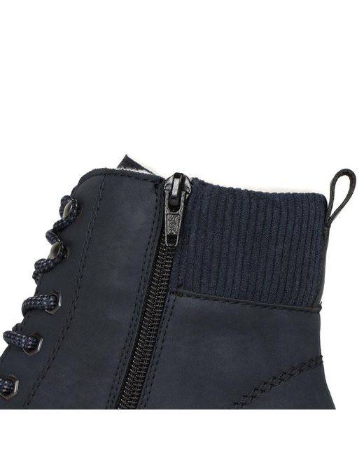 Rieker Blue Fairbanks Ankle Boots