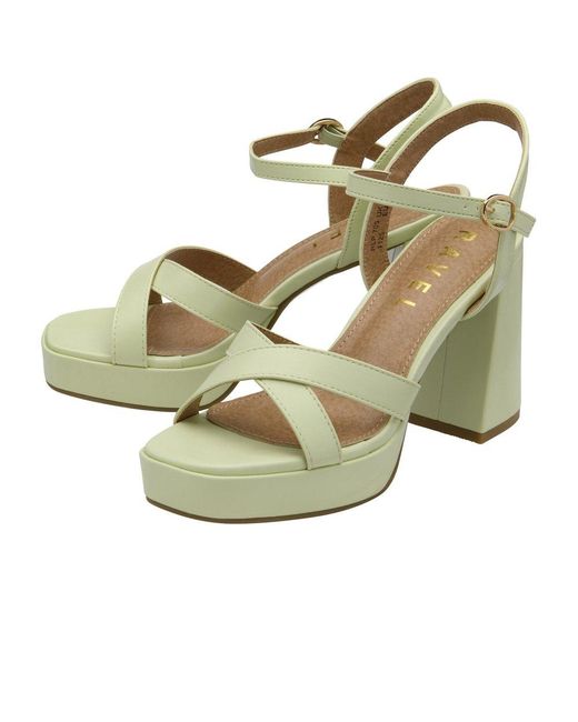 Ravel Metallic Farran Heeled Sandals