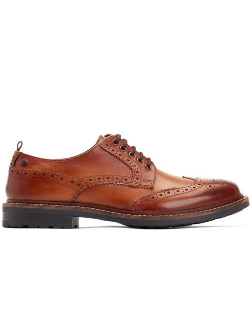Base London Brown Jagger Brogues for men