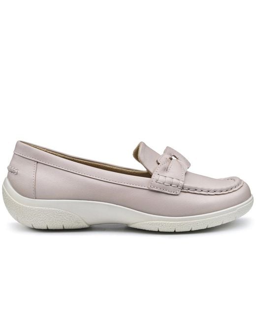Hotter White Cabana Wide Fit Shoes