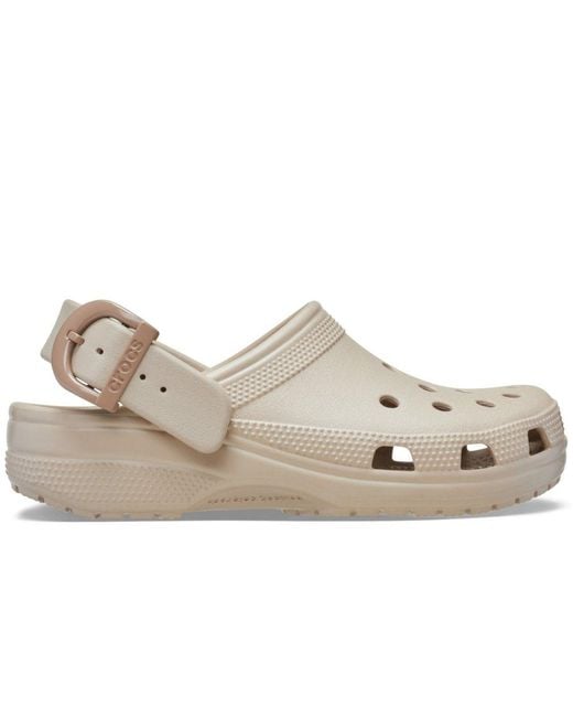 CROCSTM Metallic Classic Buckle Clogs