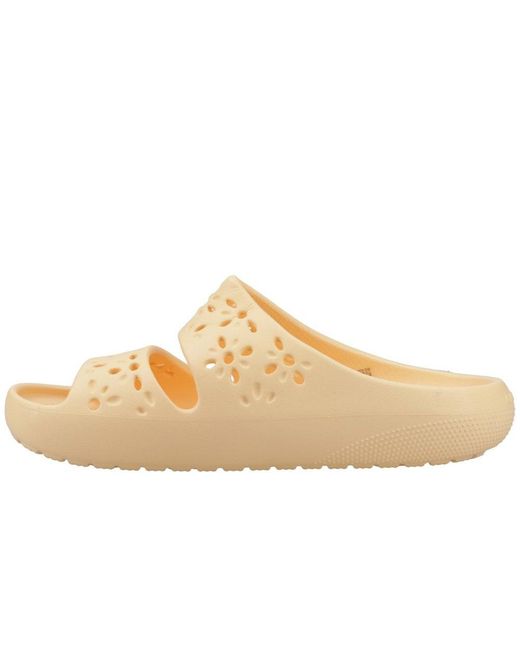 CROCSTM Natural Classic Floral Cut Out Sandals
