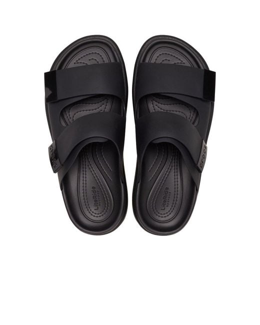 CROCSTM Black Brooklyn Luxe Sandals