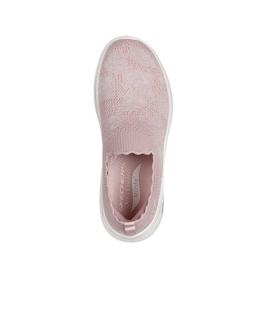 Skechers Metallic Go Walk Arch Fit 2.0 Rosa Linda
