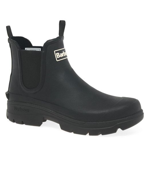 Barbour Black Nimbus Wellingtons for men