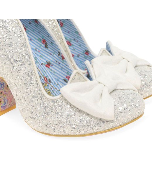 Irregular Choice Blue Nick Of Time Court Shoes