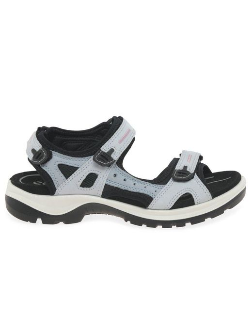 Ecco Multicolor Kids Yucatan 3-strap Sandal Size 7. 5 Leather Violet Ice Metallic