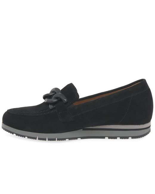 Gabor Black Bea Loafers Suede (Uni)