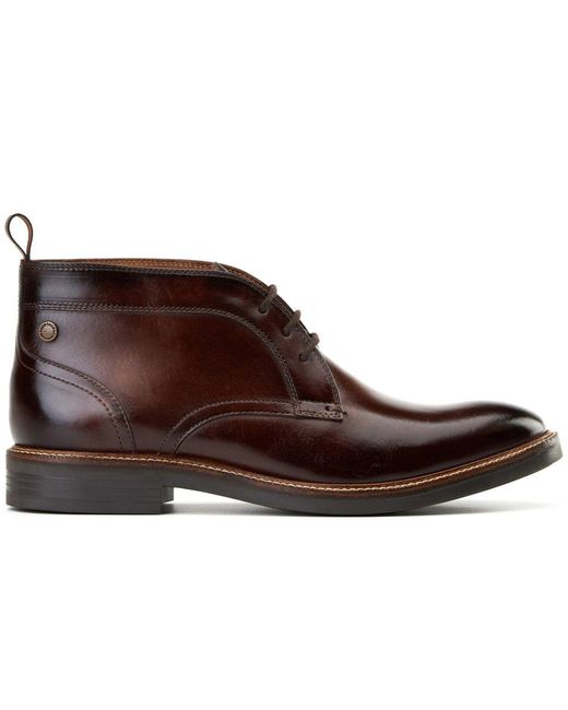 Base London Brown Lincoln Chukka Boots for men