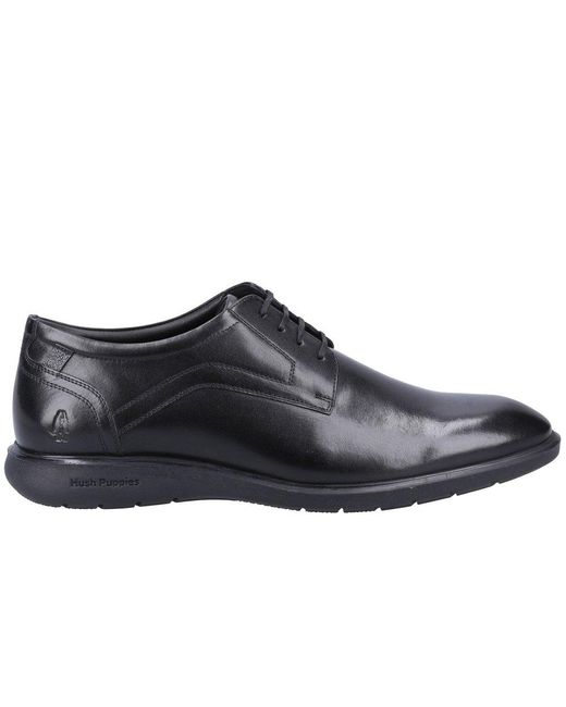 Hush Puppies Black Amos Lace Up Shoes for men