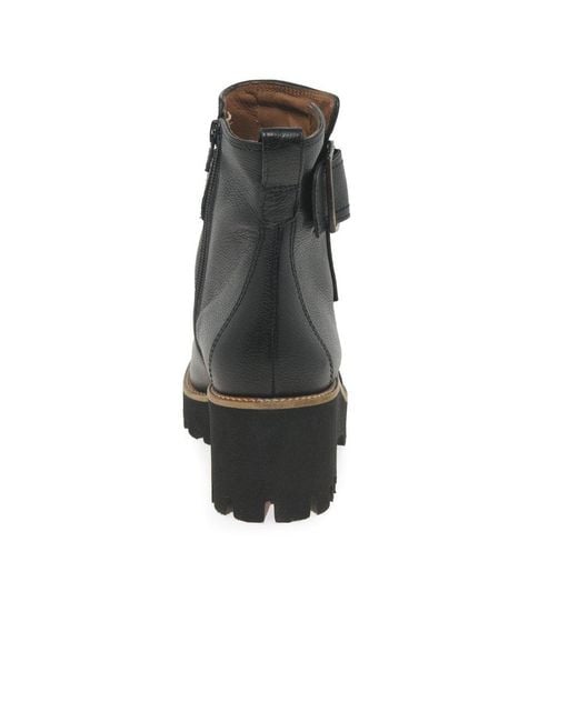 Paul Green Black Mia Ankle Boots