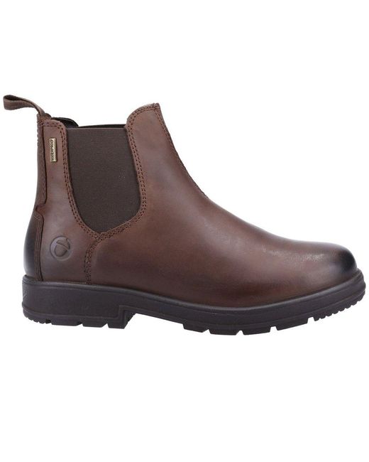 Cotswold Brown Farmington Chelsea Boots for men