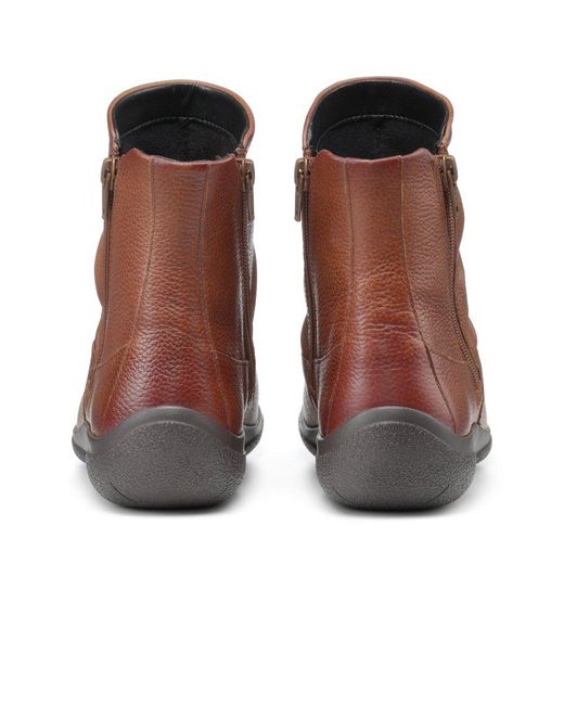 Hotter Brown Whisper Ankle Boots