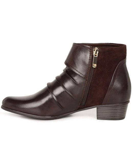 Regarde Le Ciel Brown Stefany 389 Ankle Boots Lea/Suede