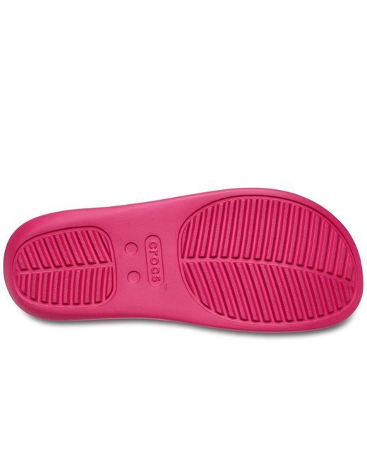 CROCSTM Pink Getaway Platform H-Strap Mules
