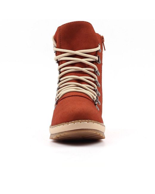 Lunar Brown Candy Ankle Boots