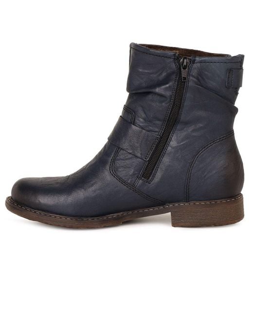 Rieker Blue Danby Ankle Boots