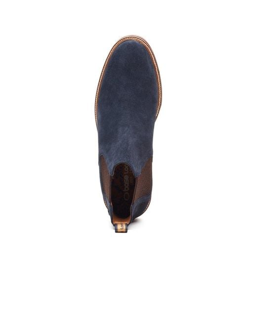 Base London Blue Sussex Chelsea Boots for men