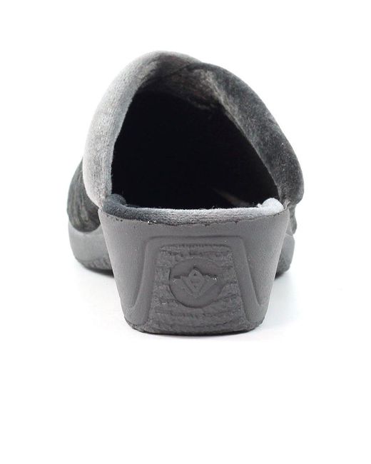 Lunar (GRS) Gray Amaretto Mule Slippers