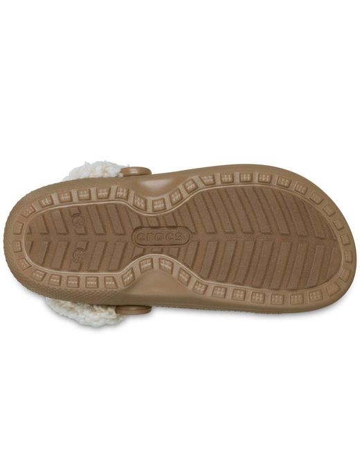 CROCSTM Brown Classic Fleece Lined Clog for men