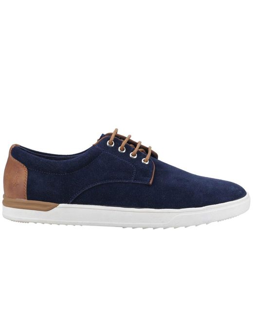 Hush Puppies Blue Joey Lace Up Shoes Suede for men