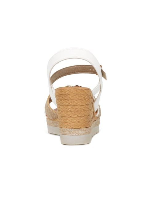 Lotus Metallic Solena Wedge Heel Sandals