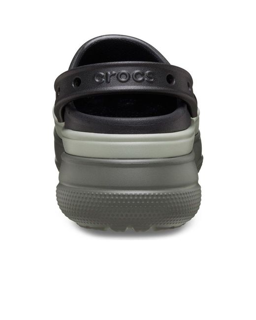 CROCSTM Black Classic Stacked Clogs