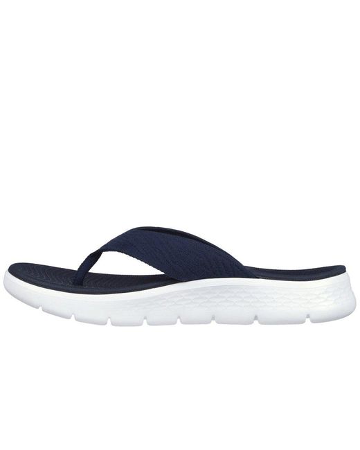 Skechers Blue Go Walk Flex Splendour Toe Post Sandals
