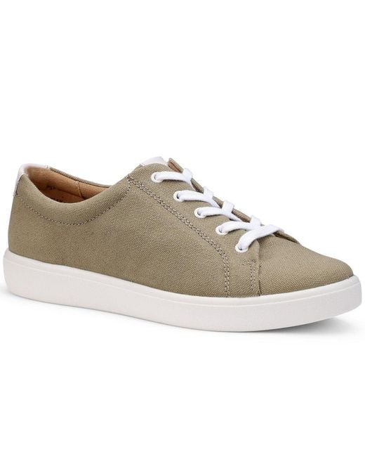 Hotter Gray Molly Canvas Shoes