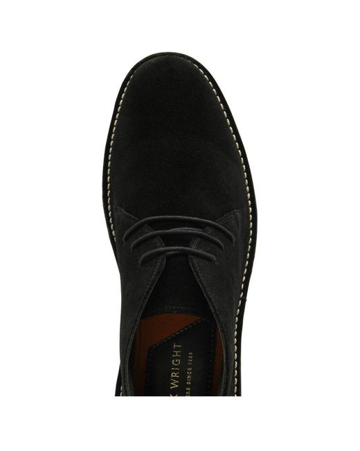 Frank Wright Black Edwin Desert Boots for men