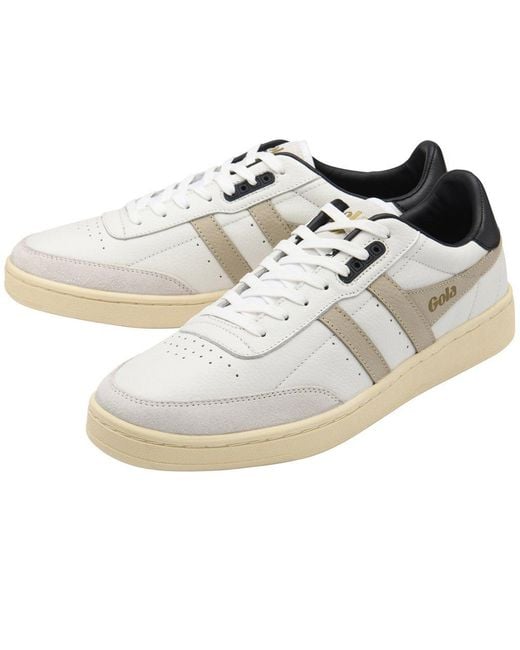 Gola White Contact Leather Trainers for men