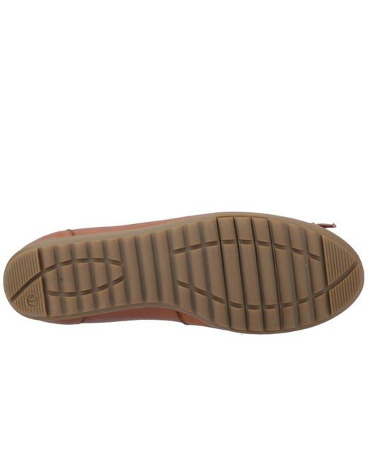 Hush Puppies Brown Lucille Bow Ballerina Shoes