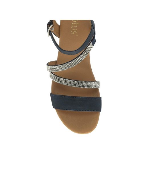 Lotus Blue Goldie Wedge Sandals