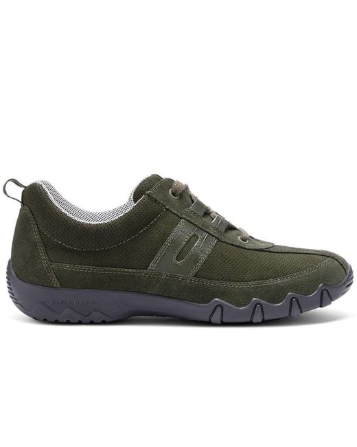 Hotter Green Leanne Ii Wide Trainers Colour: Forest Nubuck