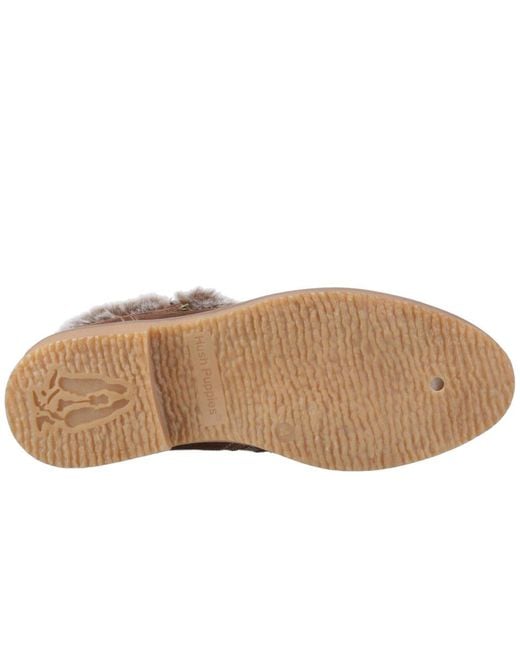 Hush Puppies Brown Marnie Zip Boots