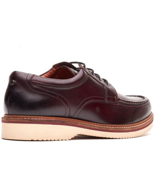 Base London Brown Langdon Apron Toe Shoes for men