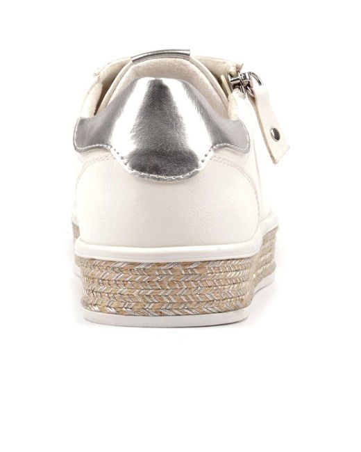Lunar (GRS) White Hallie Trainers