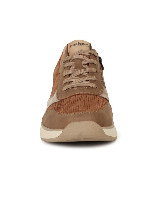 Rieker Brown Station Trainers for men