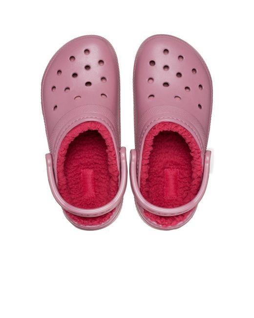 CROCSTM Purple Classic Lined Slippers