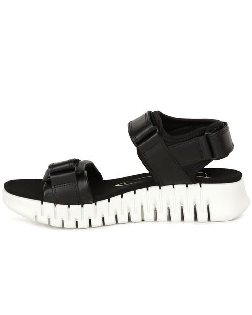 Ecco Black Gruuv Sol Sandals