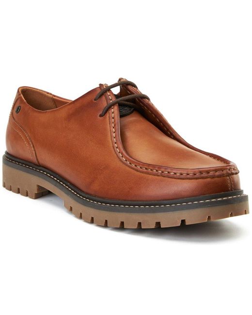 Base London Brown Carbon Wallabe Shoes for men