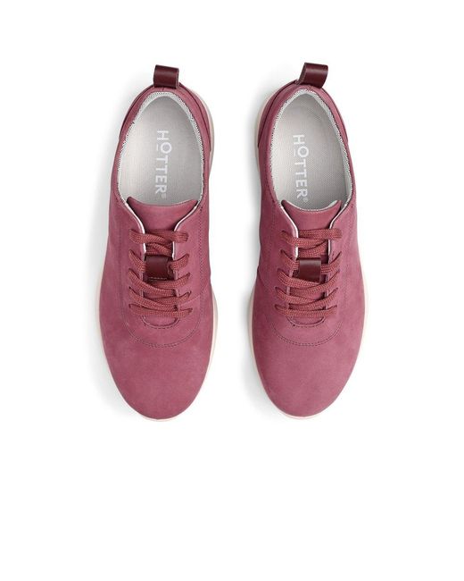 Hotter Purple Cosmos Wide Fit Trainers