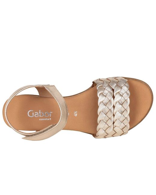 Gabor Metallic Rose Sandals